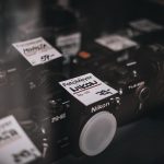 black and white labeled box