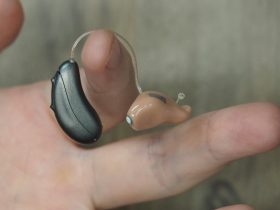 a person holding a fake banana in their hand