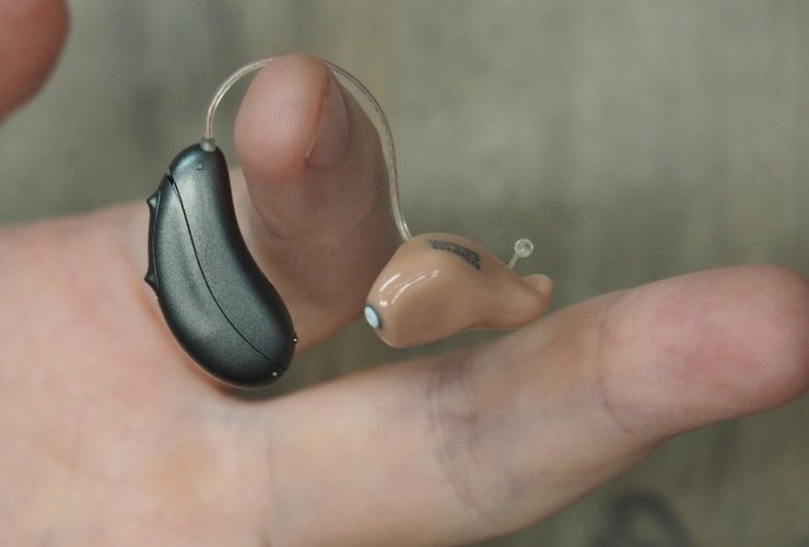 a person holding a fake banana in their hand