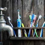 assorted-color toothbrush lot